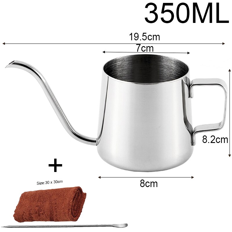 350Ml 500Ml 700Ml 1000Ml Rvs Melk Werper Geschikt Voor Koffie, latte &amp; Opschuimen Melk Koffie Pitcher Pull Bloem: 350ml 3