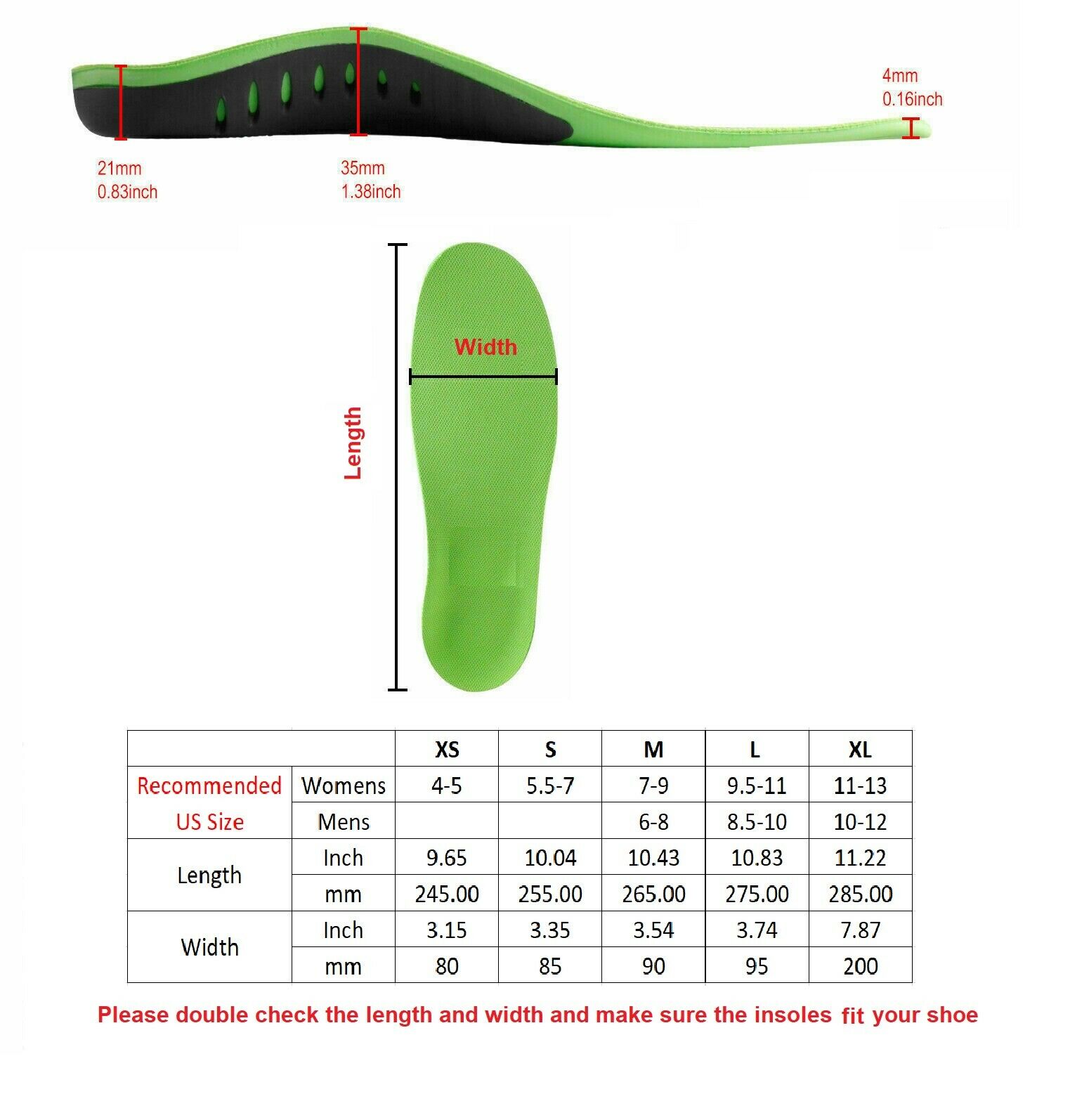 Sports Insole Arch Support Shoe Pads Breathable Orthopedic Elastic Shock Sneaker Inserts Sports Fasciitis Replacement Insoles