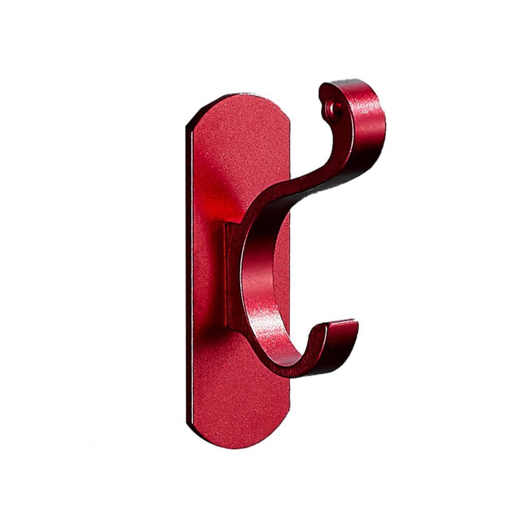 Hanging Hook Useful Heavy Duty Cloth Hanger Sturdy Structure Easy to Punch Hanger Hook: Red