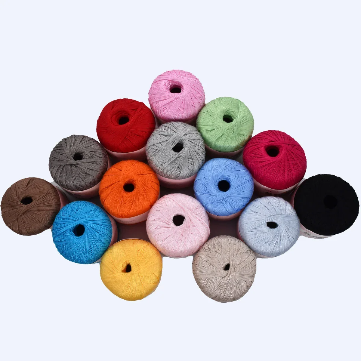 Fil de dentelle 100% coton au Crochet, broderie 8 #, pour le tricot à la main, 10 pièces,