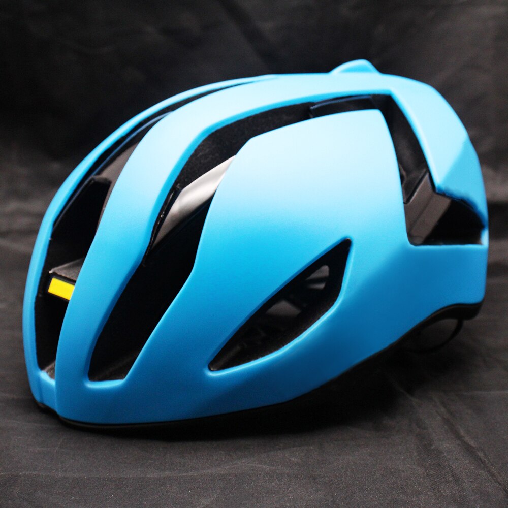 City Time Trial-Casco de Ciclismo para hombre y mujer, protector de cabeza ultraligero para montar en bicicleta de carretera, de forma integrada, seguro: Azul