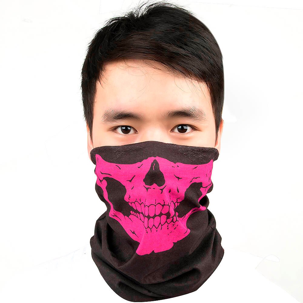 Motorcycle CS Ghost Skull Mask Balaclava Biker Cycling Face Mask Neck Scarf Headwear Dustproof Windproof Warming Shield: CL03-PK