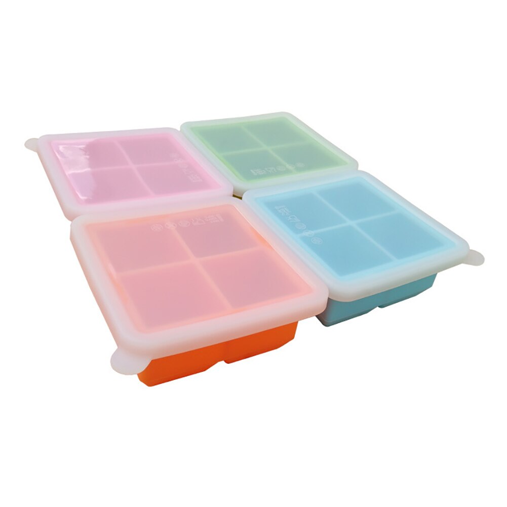 Bandeja con moldes para cubitos de hielo, utensilios reutilizables DIY para barra de cocina con tapa, gelatina, molde para congelador, 2 uds.