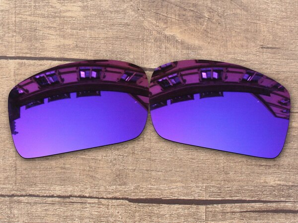 Vonxyz 20+ Color Choices Polarized Replacement Lenses for-Oakley Oil Drum Frame: Violet Mirror