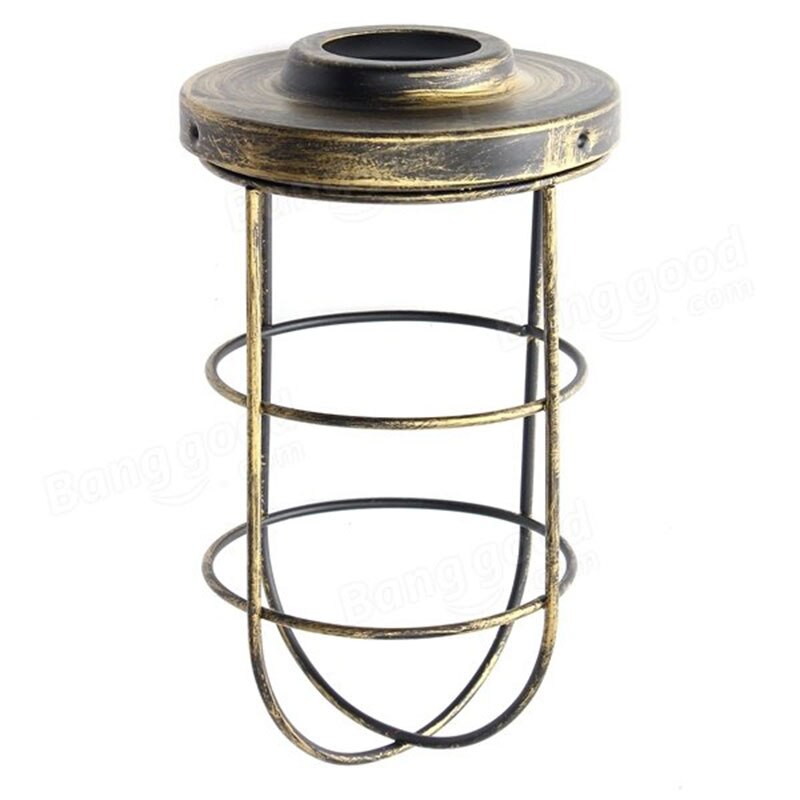 Bulb Cage Guard Iron Vintage Ceiling Shade For Home Light Fitting Cafe Lamp Decoration Lampshade Protect Cafe Home