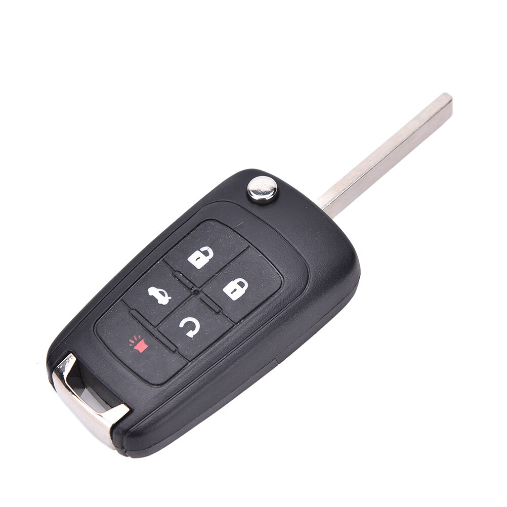 5 Button Flip Folding Key Shell Remote Case Fob For CHEVROLET Camaro Volt
