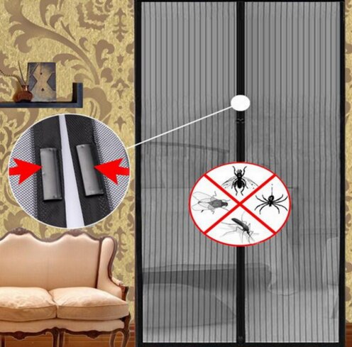 Mosquito Net Curtain Mesh Insect Sandfly Netting Door Mesh Screen Magnets