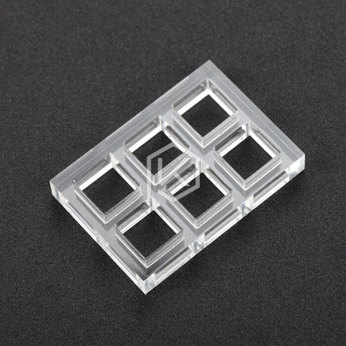 Probador de interruptor acrílico 2X2 2X3 3X3 4X4 7X7 9X9 para interruptores cherry mx: Acrylic Tesater 2x3