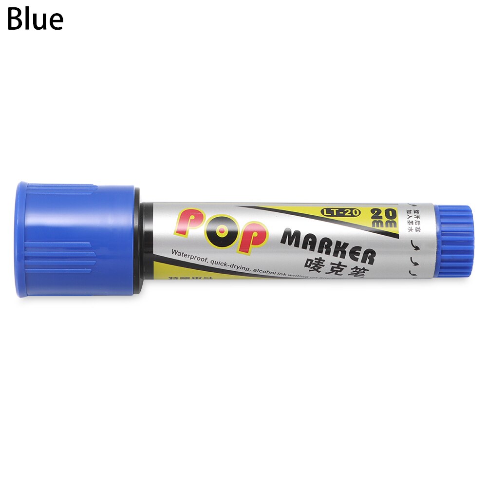 20mm POP impermeabile vernice pennarello permanente schizzi pennarelli Graffiti ricaricabile per disegnare Poster arte speciale ufficio: blue