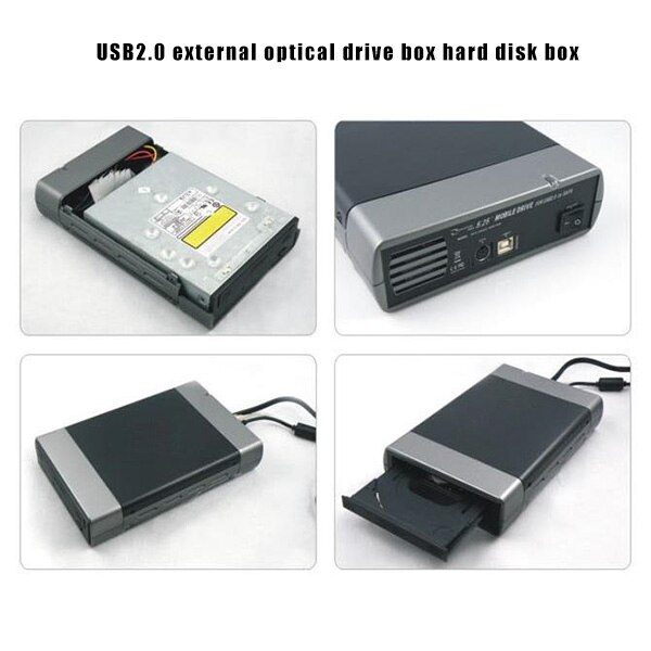 External HHD Enclosure DVD Drives Optical Drive Box Accessories for PC Computer FKU66
