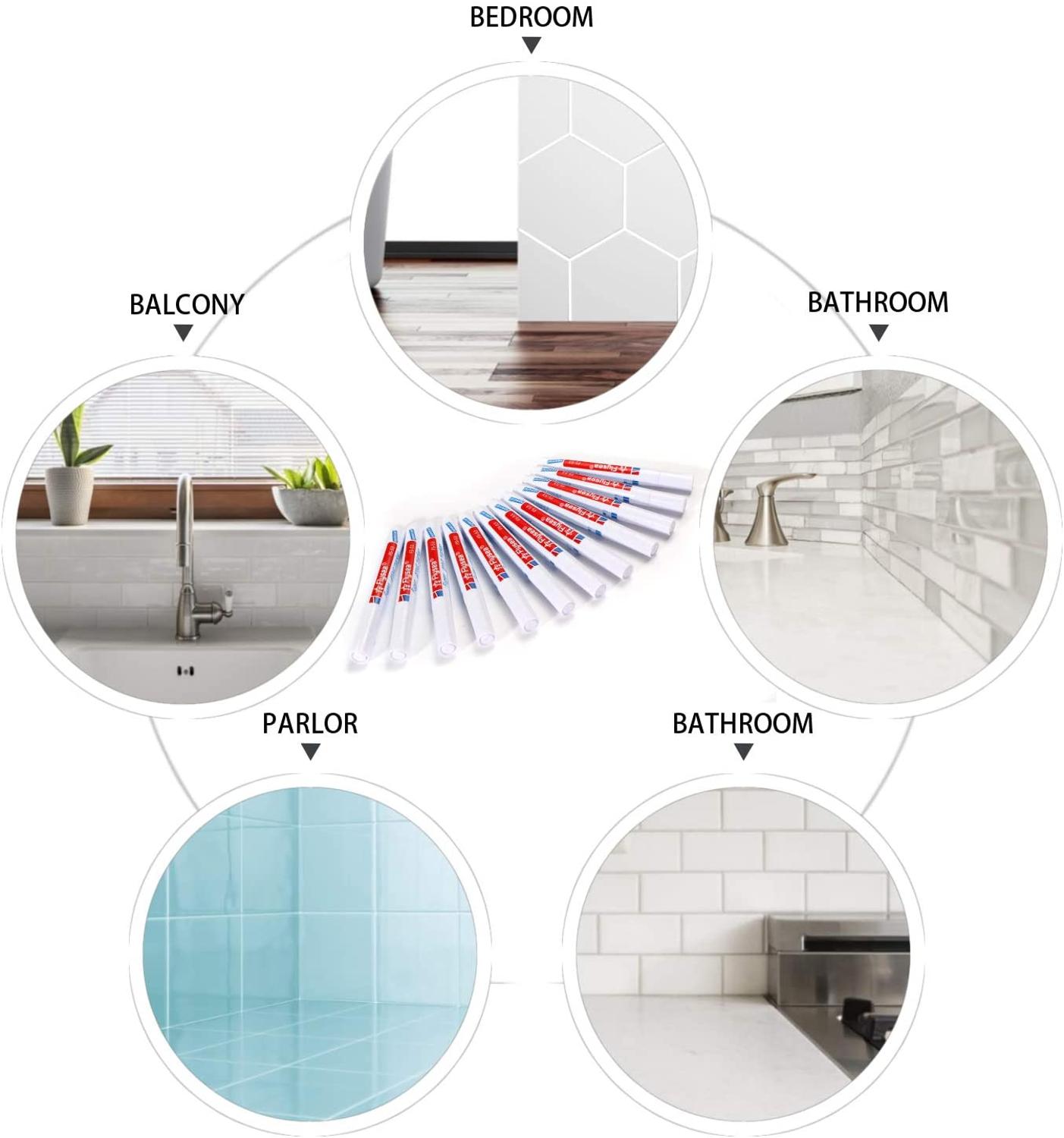 fliesen Marker reparatur Zauberstab Kuli weiß zement Marker geruchlos ungiftig geeignet autolack Marker stifte für fliesen fußboden fliesen