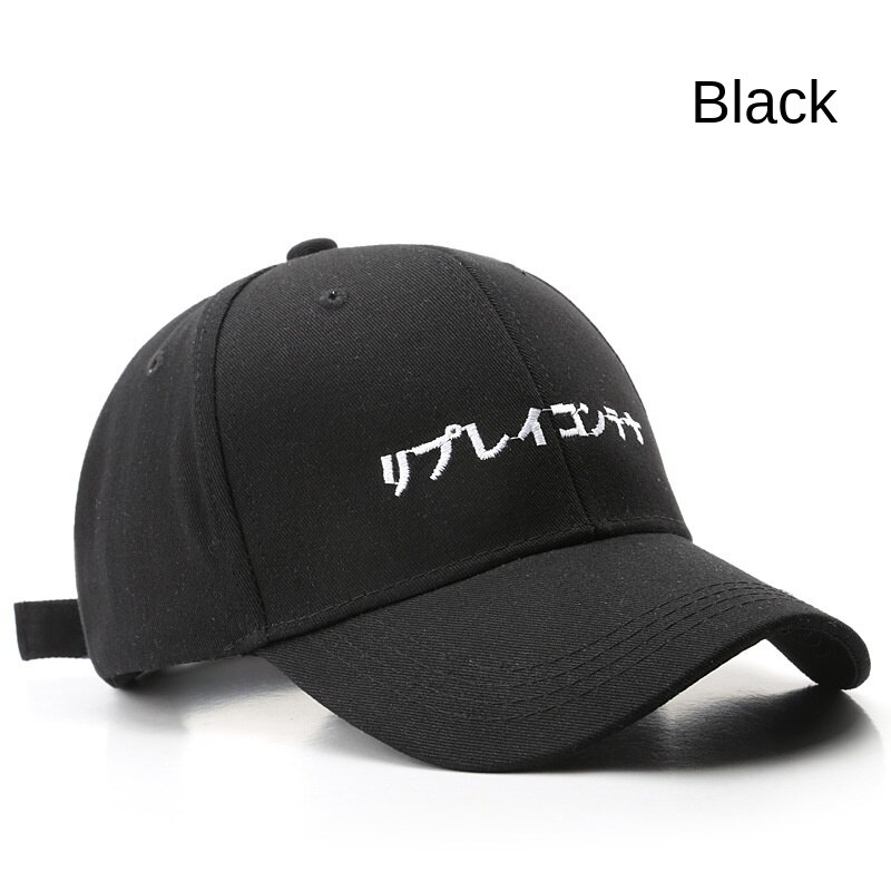 Sleckton zwarte borduurpet unisex baseballpet voor heren dames casual snapback pet zonnehoed zomer vizier pet: Zwart