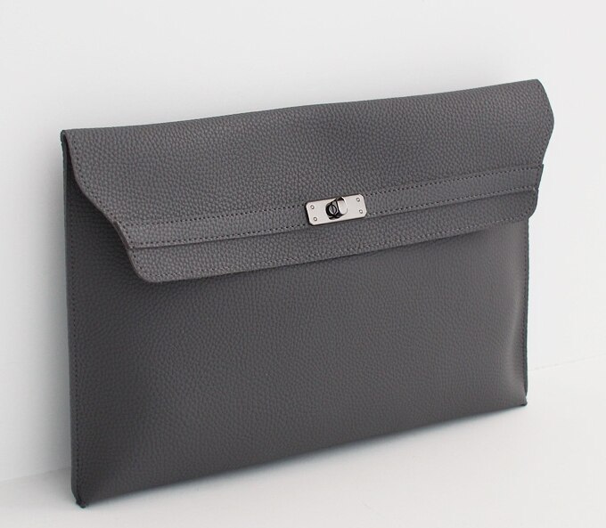 Pu leather notebook nettbrettveske laptop koffert manager bag kontordokumenter bag for ipad nettbrett med lomme inni