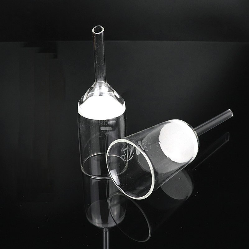 Embudo de vidrio sinterio con núcleo de arena reemplazable G3(G1/G2/G4/G5), capacidad 35ml-2000ml, embudo de núcleo de arena filtrante, 1 ud.