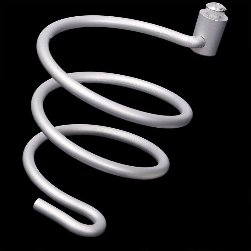 Wall Mount hair dryer dryer door spiral wall stand rack holder Silver