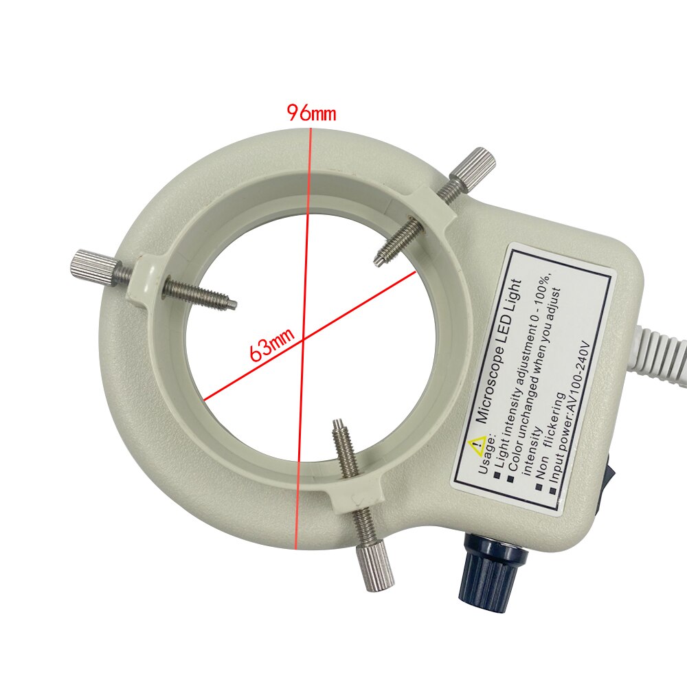 Microscoop Led Ring Light Illuminator Lamp Voor Industriële Microscoop Cirkel Licht Camera Lichtbron