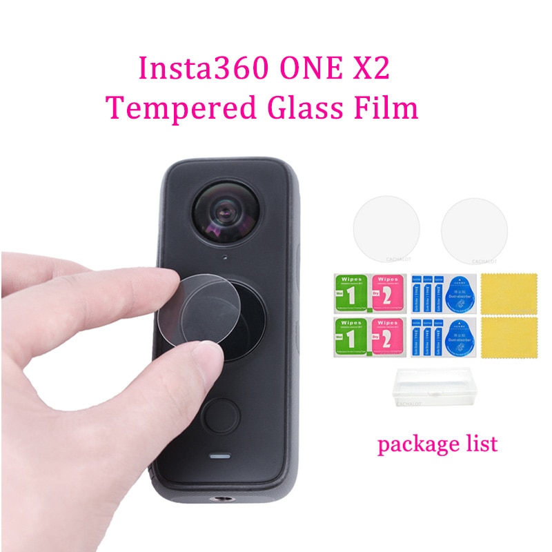 Insta360 EINE X2 Gehärtetem glas Film Kratz Screen Protector Für Insta360 EINE X2 Kamera Zubehör Len Film Glas Schutz