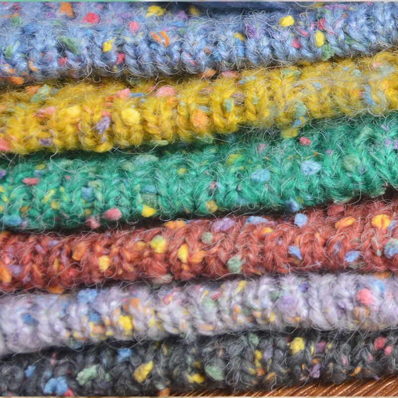 50g/ball Dotted Mohair Yarn Hand Knitting Wool Woven Crochet Soft Sweater Colorful Yarn Skin-friendly Baby Children Scarf Thread
