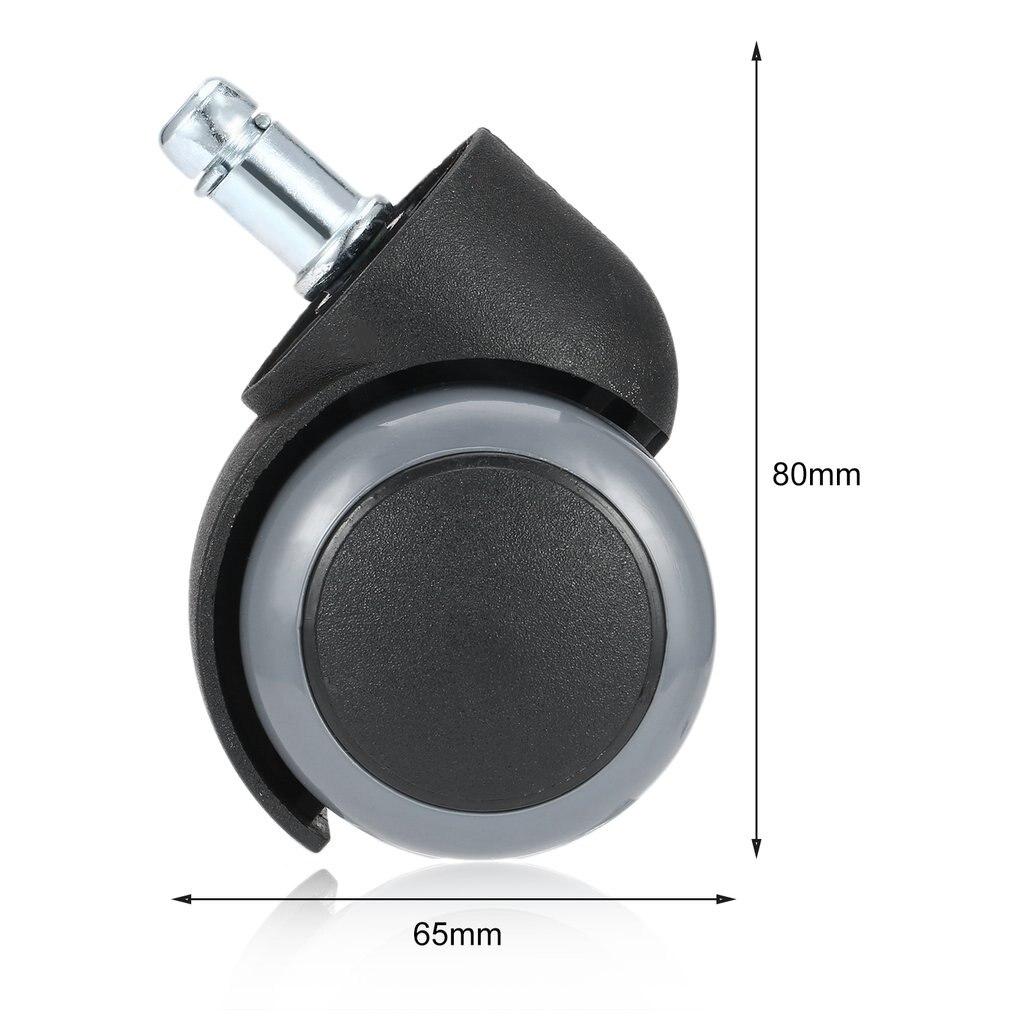 Wereldwijd duurzame rubberen 360 graden zwenkwielen, wieltjes voor thuiskantoorcomputerstoel