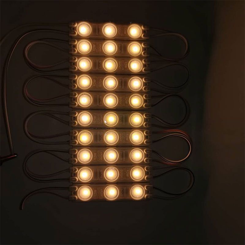 100 Stks/partij 12V Led Module 3 Leds 2835 Injectie Super Heldere Led Module Waterdicht Reclame Licht