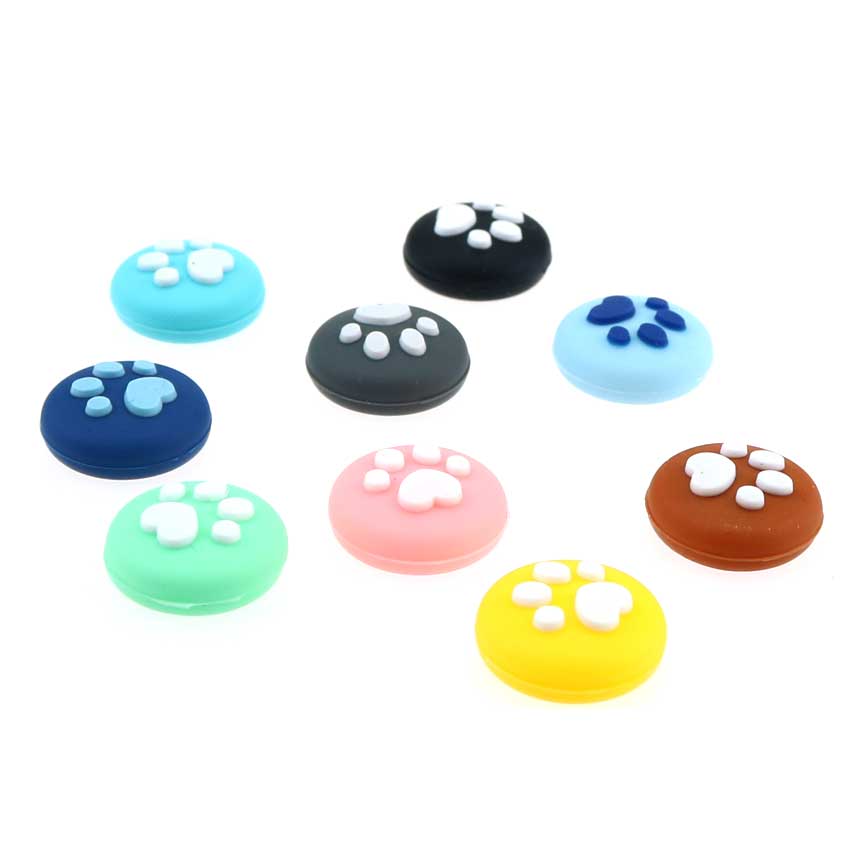 YuXi 4pcs Cute Cat Paw Claw Thumb Grip Cover Case For Nintendo Switch Lite Joy-Con Joy Con Joystick Analog Stick Caps