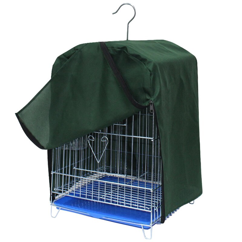 Dustproof Birdcage Cover Velcro Zipper Bird Cage Cover Polyester Waterproof Shading Myna Parrot Cage Accessories ZA279