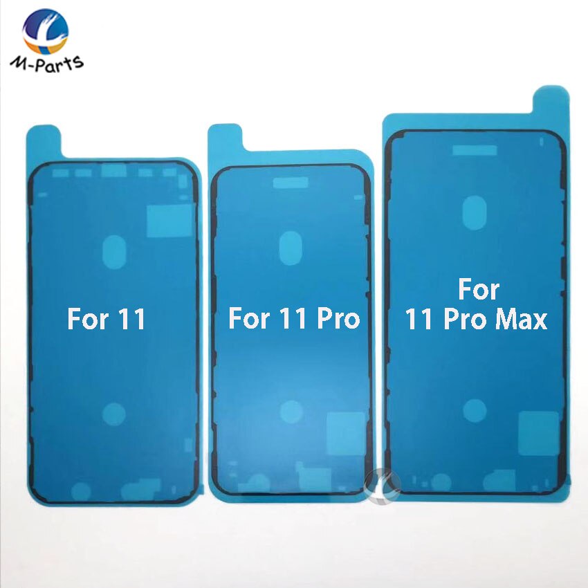 10 teile/los Wasserdicht Klebstoff Für iPhone 6S 6SP 7 7P 8 8P Plus X XS XSM Max XR 11 Pro Max 11Pro LCD Screen Front Rahmen Aufkleber