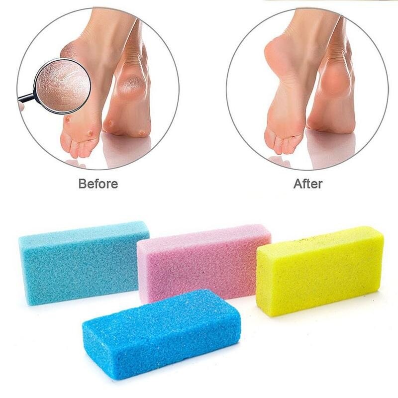 1pc Pumice Stone Exfoliate Foot Care Pumice Stone Dead Dry Skin Removal Exfoliate Smooth Foot Care Random Color
