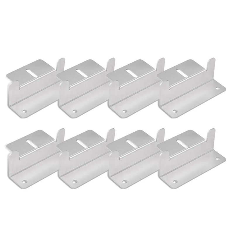 Yzki 4 Stks Z Beugel Zonnepaneel Montage Kit Voor RV Boot Auto Truck Caravan Platte Dak