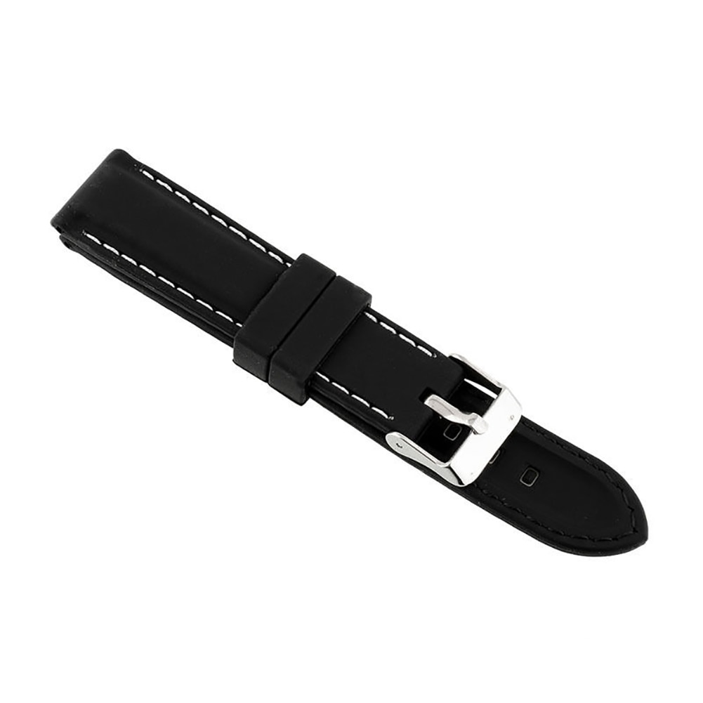 18mm-24mm bredde myk silikon klokkerem spenne klokkerem erstatning armbånd klokkerem