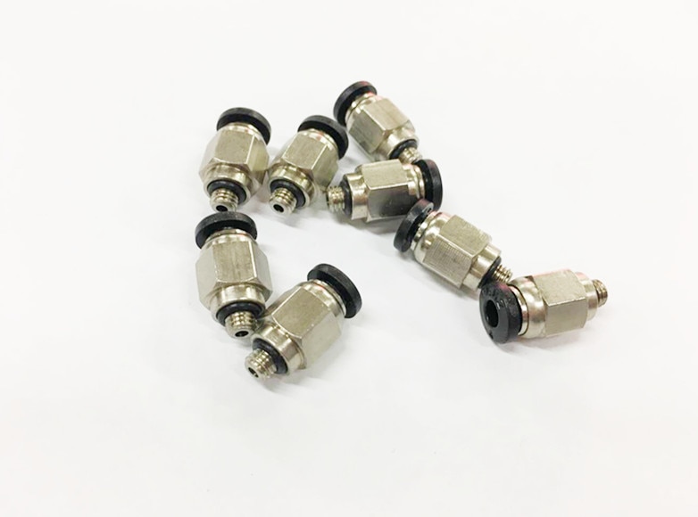 M5 BSPT Male Thread to 4mm 6mmHole Tube Air Pneumatic Straight Quick Connector Fittings