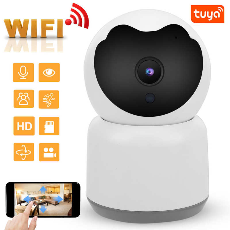 Smart Security Camera 3MP 2.4G WiFi Pan/Tilt IR LED AI Human Motion Detection Indoor Cam for TUYA 100-240V