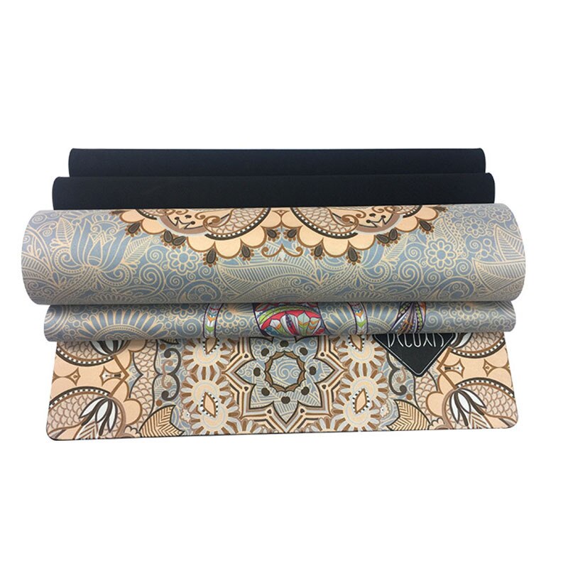 183CM*61CM*3.5MM Natural Rubber Suede Fabirc Healthy Lose Weight Exercise Mat Fitness Yoga Mat