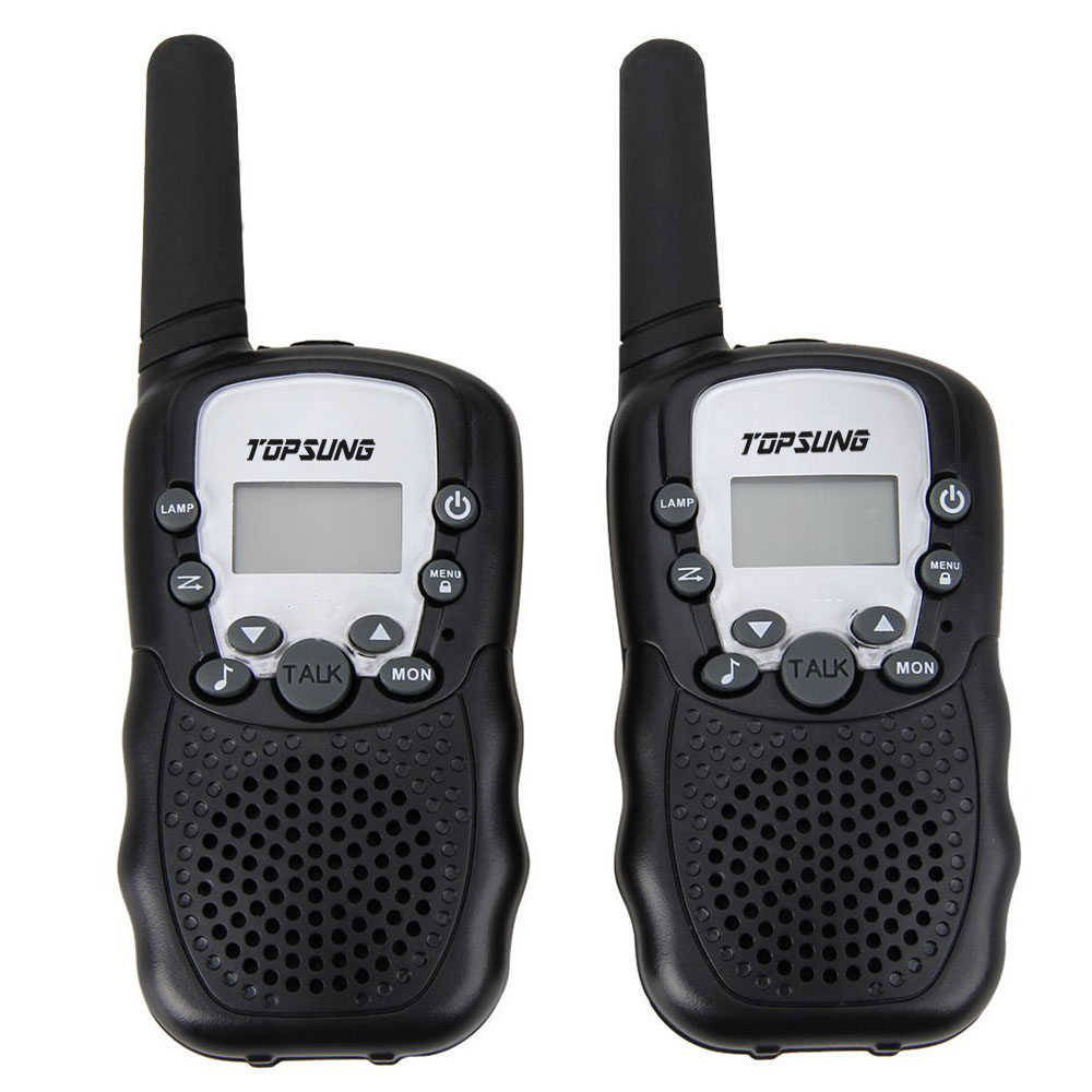 freundlicher walkie Talkie paar T388 PMR/FRS Radios VOX Talkie funkgeräte LED-taschenlampe 99 Privatgelände Code w/batterien ladegerät vox kopfhörer