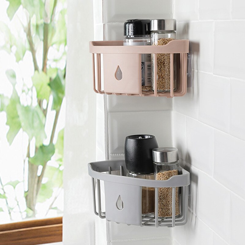 Simple Bathroom Shelf Tripod Powerful Wash Shelf Toilet Storage Rack Bathroom Corner Wall Hanging Locker Kitchen Storage Rack