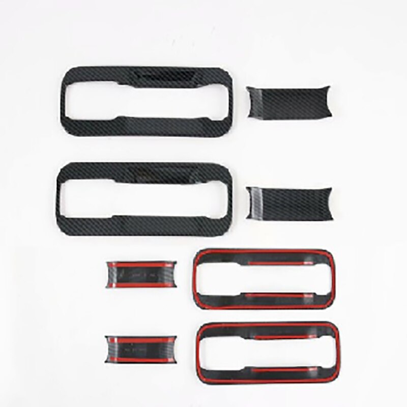Koolstofvezel auto deurkom handvat beschermers afdekking trim frame sticker decoratieve accessoires voor ford  f150