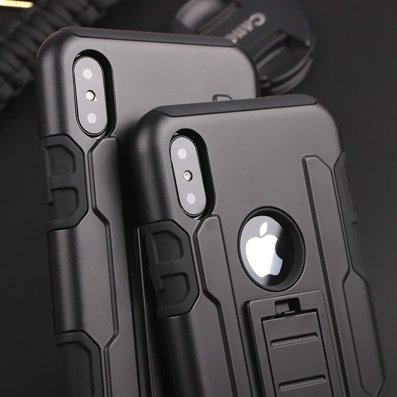 Armor Case For iPhone 6 6s Plus SE 5 5S Back Cover Belt Clip Stand Holster Hybrid Hard Mobile Phone Covers Full Protective Funda