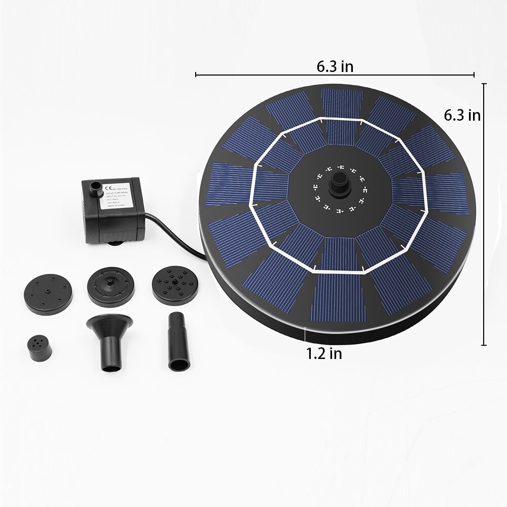 Solar Fountain Watering kit Power Solar Pump Pool Pond Submersible Waterfall Floating Solar Panel Water Fountain Garden Decor