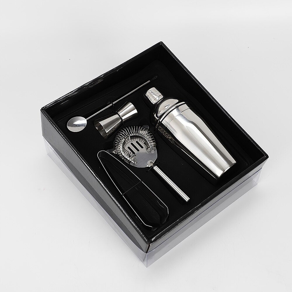 5pcs/set Mojito Cocktail Bar Shaker Mixer Maker Muddler Barware Stainless Steel Bar Sets Bartender Tools