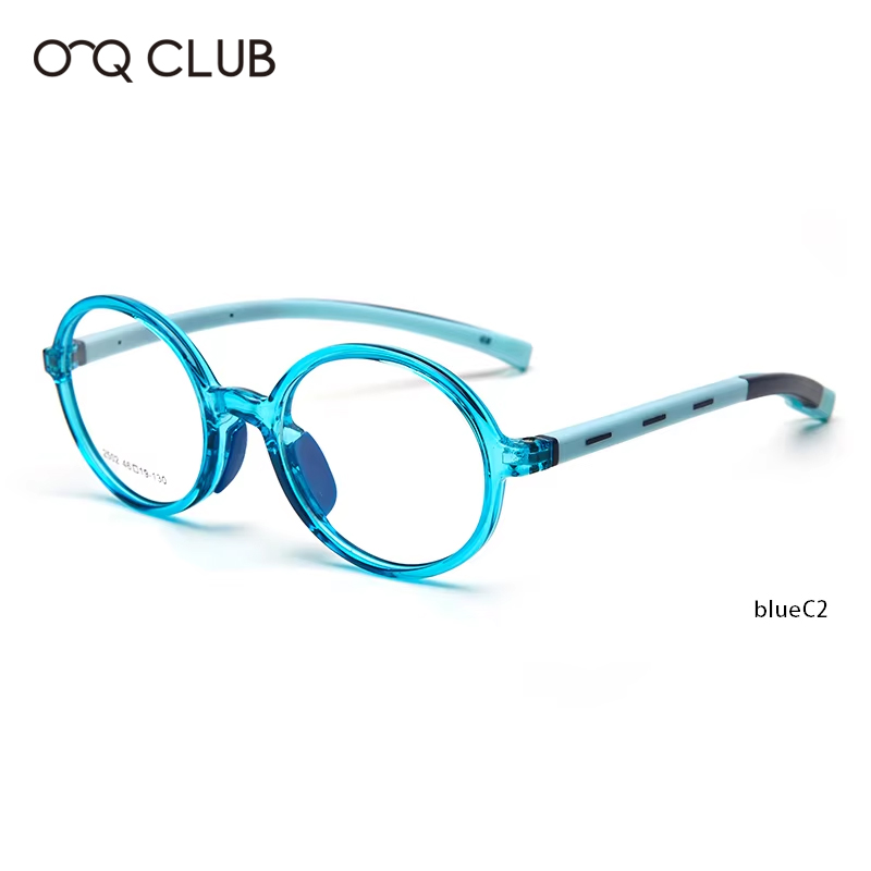 O-Q CLUB enfants lunettes myopie optique lunettes garçons filles Anti lumière bleue TR90 Silicone Flexible enfants lunettes montures 2501: GRIS