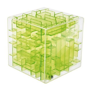 3D Stereo Decompression Cube Puzzle, Adult Children Puzzle Toys: Light Green
