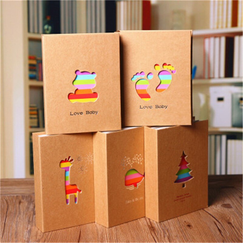 Tamaño grande, 8 pulgadas, se puede Poner 100 Uds., Fotos de bolsillo, tipo Interleaf, para niños, precioso de Scrapbooking, chico DIY, precioso cuaderno con impresiones a Color