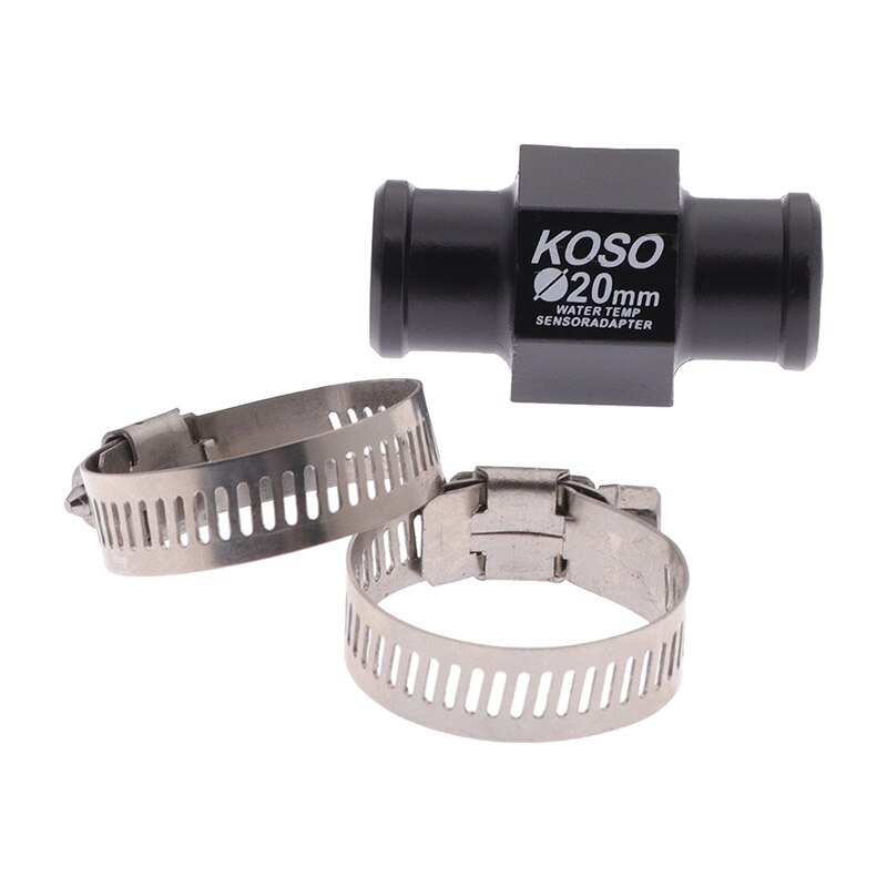 Universal 18/20/22mm Koso Water Thermometer Adapter Motorcycle Temperature Gauge Sensor Joint Pipe Radiator Hose Adapter