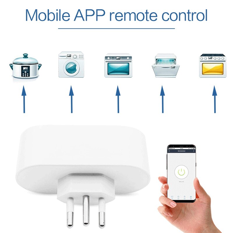WiFi Smart Brazilian Wall Socket USB Electric Brazil Sweden Swiss Plug Switzerland Outlet Wireless Remote Tuya Alexa Google Home