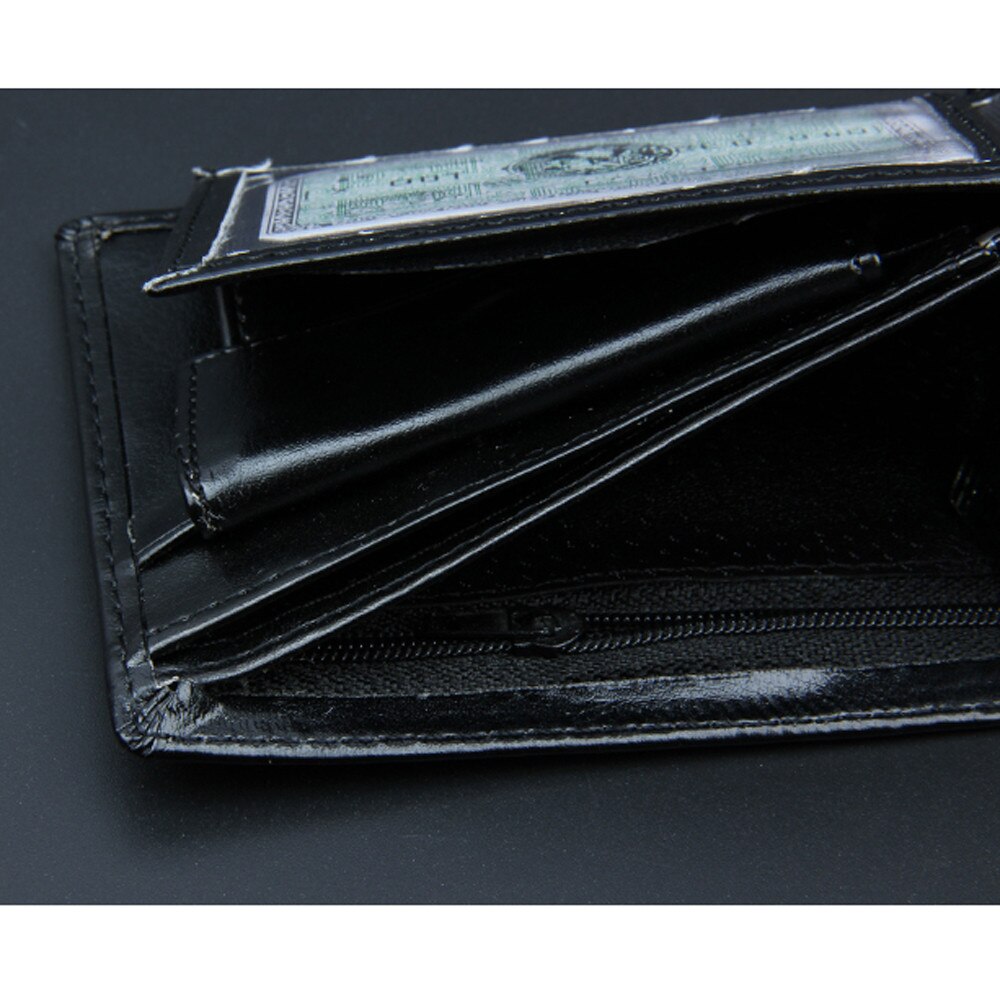 Pu Lederen Portefeuilles Solid Mannen Lederen Portemonnee Korte Business Purse Voor Man Id Credit Kaarthouder zakken