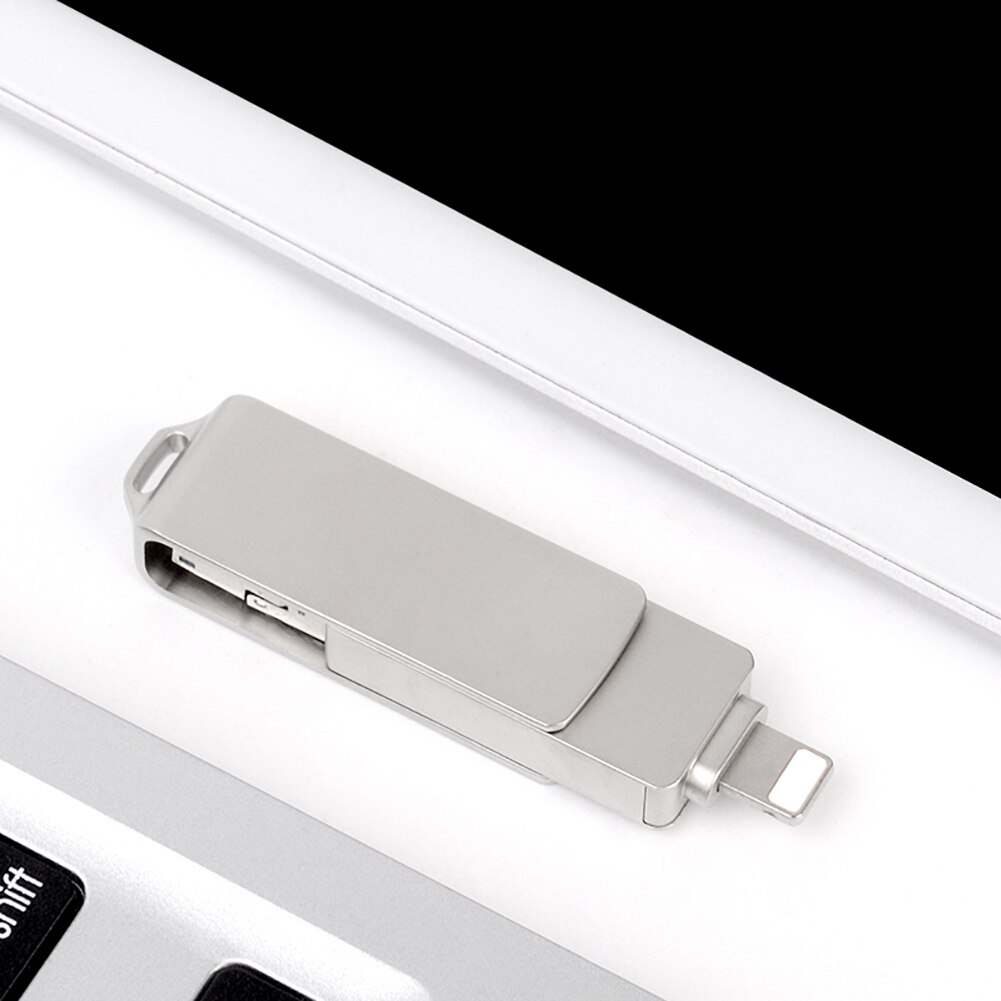 BRU OTG Usb Flash Drive 3.0 3w1 16G32G64G Pendrive 128G256GB dla iPhone 11 Pro XS X Android type-c Pen Drive Photo Stick
