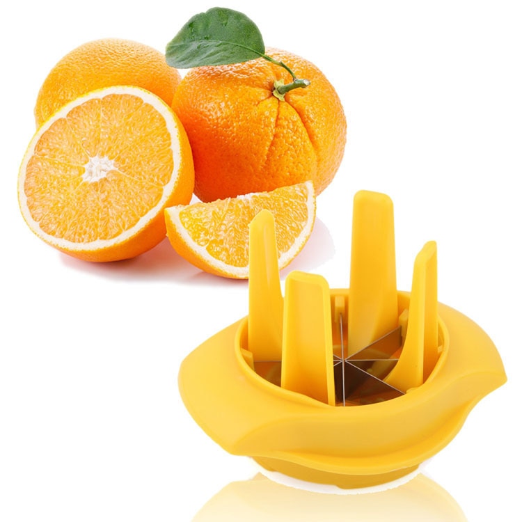 1PC Lemon Lime Orange Slicer Wedger Cutter Squeezer Fruit Garnish Peelers Splitter Kitchen Tool Orange Easy KX 021
