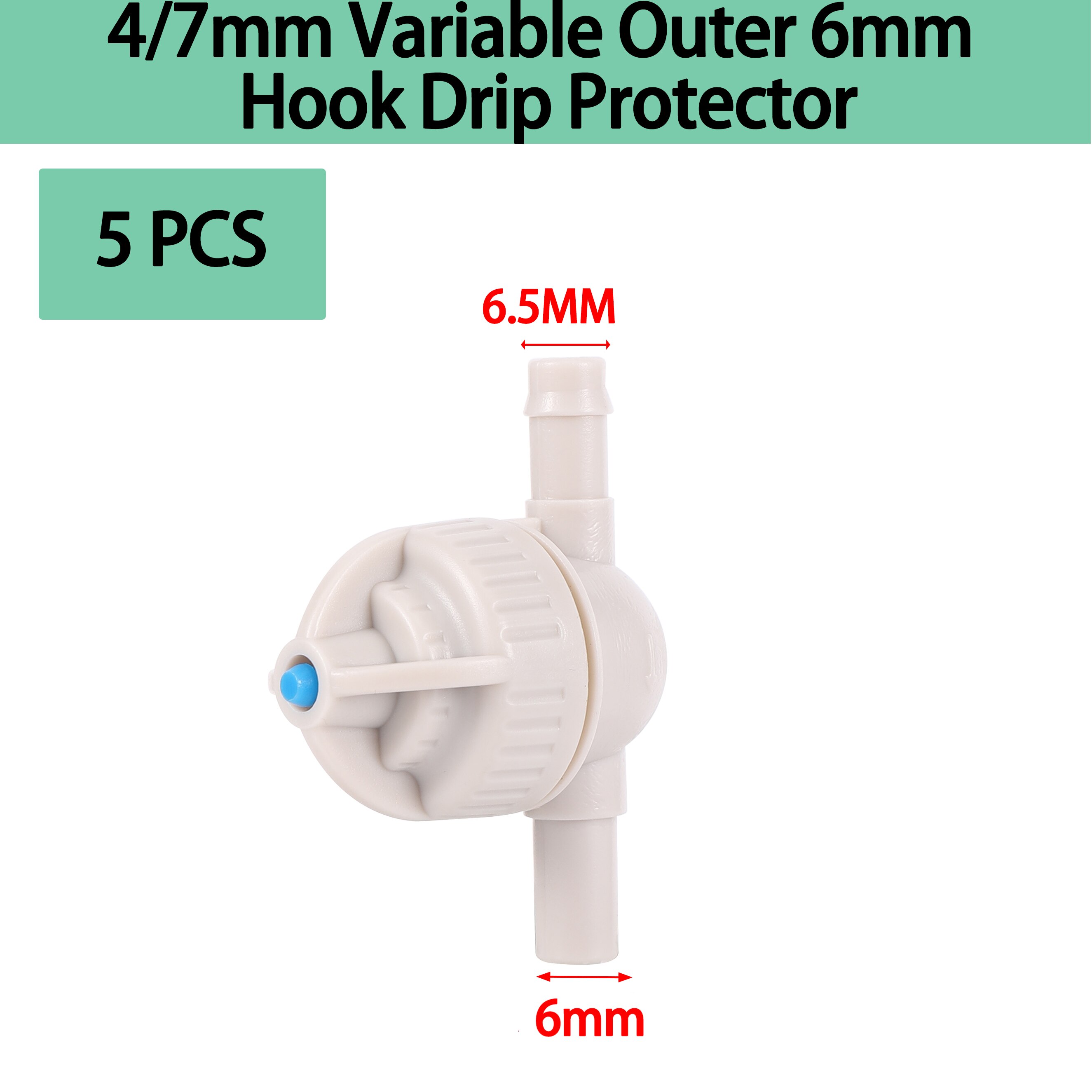 6mm Rotary Sprinkler Garden 360 Degree Rotary Hanging Atomizing Nozzle Watering Anti-Drip Anti-Leak Drip Irrigation Accessories: Brown