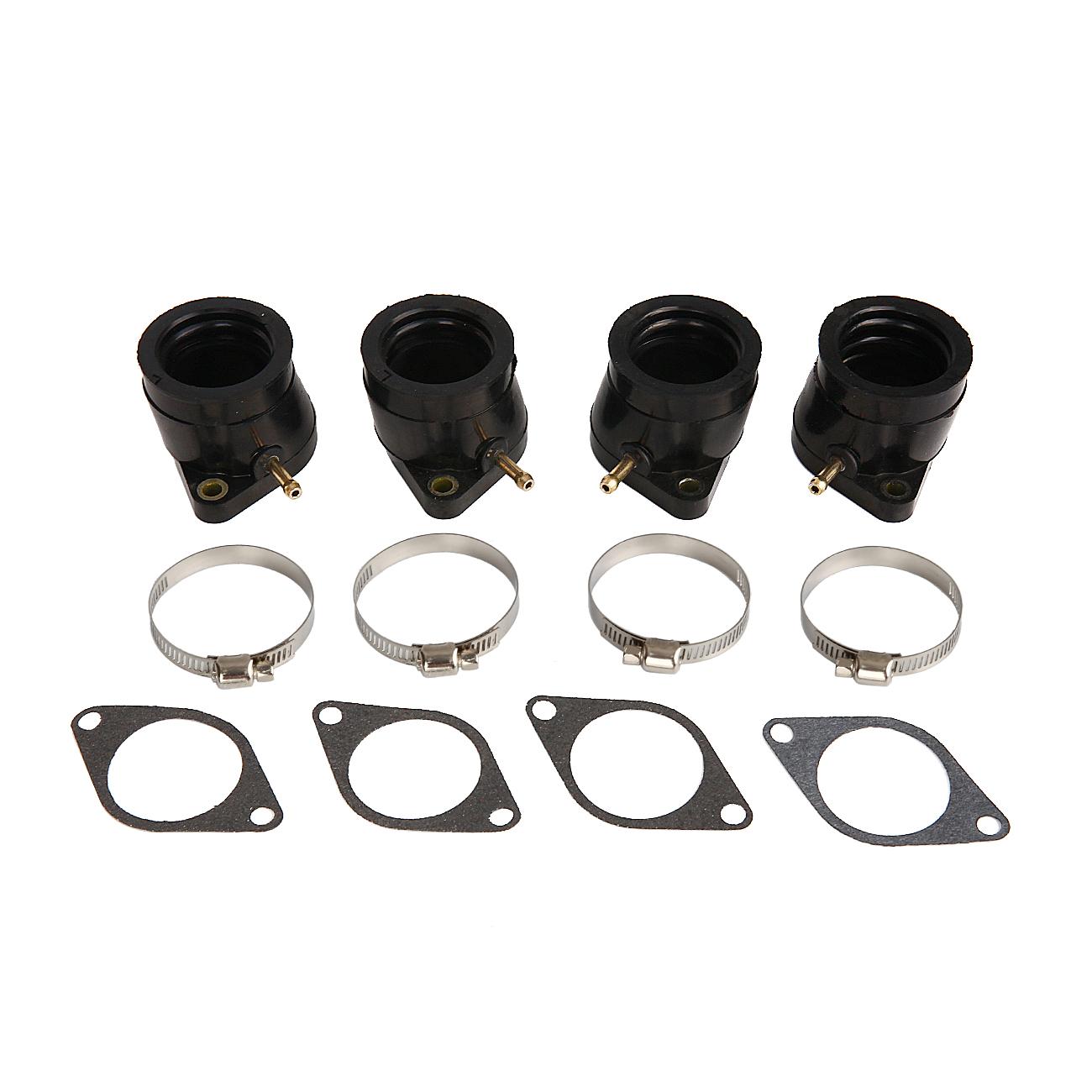 4 pcs Carburetor Intake Manifold Boot Adapter for Yamaha XJ650 XJ750 Maxim Seca 1981 1982 1983 5G2135860200 5G2135960100