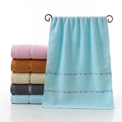 Juego de toallas de algodón para el hogar, paño suave y absorbente para adultos, hombre y mujer, ideal para ducha de acampada y baño, color rosa, novedad, 2 unids/lote